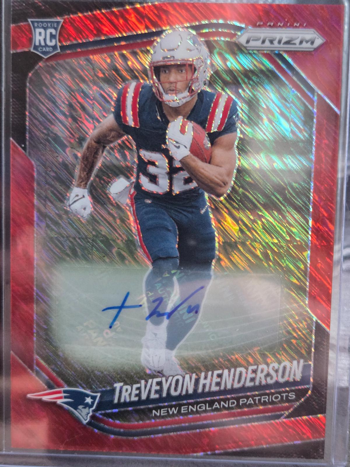 TreVeyon Henderson [Rookie Autograph Red Shimmer] #343