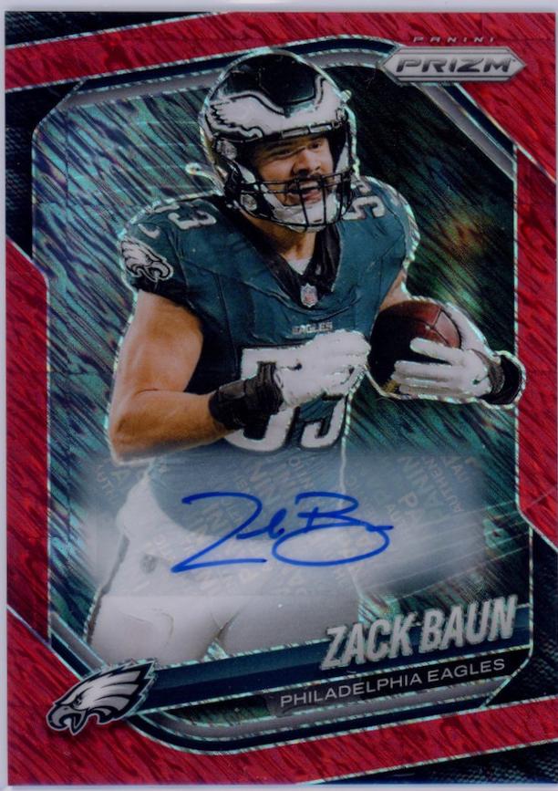 Zack Baun [Red Shimmer Autograph] #239