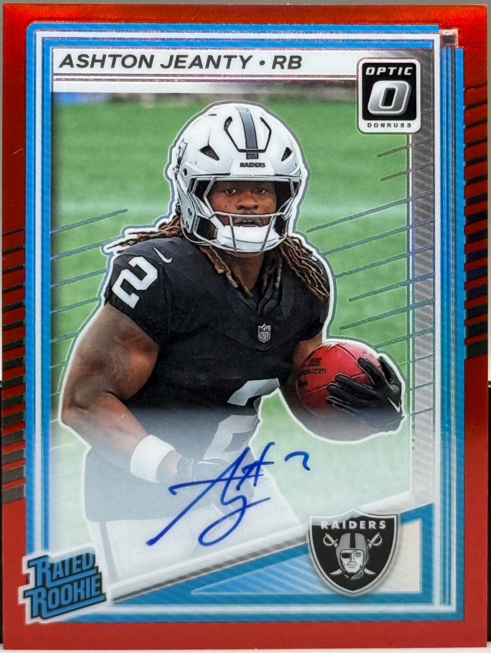 Ashton Jeanty [Red RPS Autograph] #202