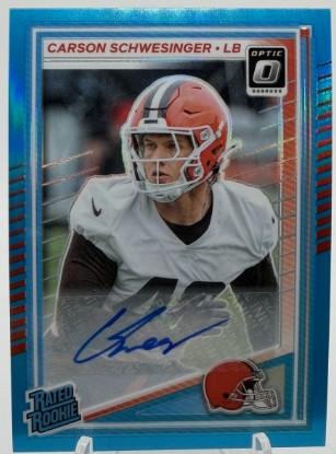 Carson Schwesinger [Neon Blue Autograph] #217