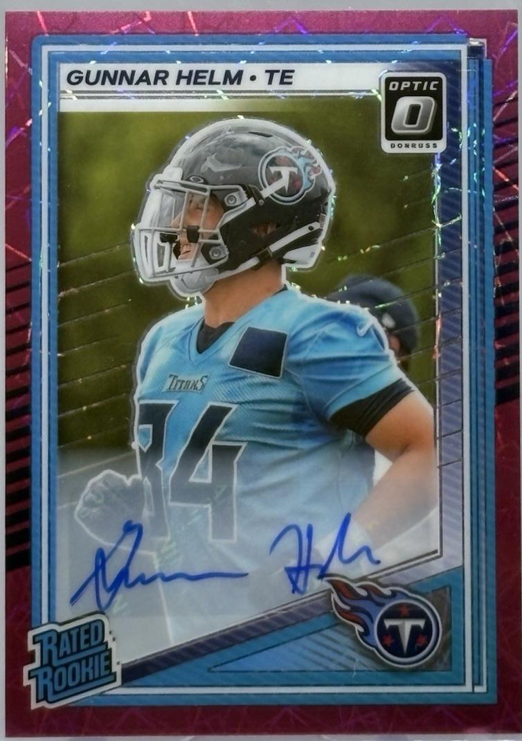 Gunnar Helm [Pink Velocity Autograph] #294