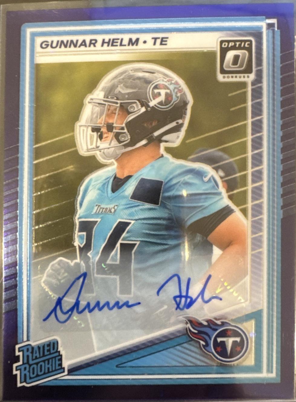 Gunnar Helm [Purple Stars Autograph] #294