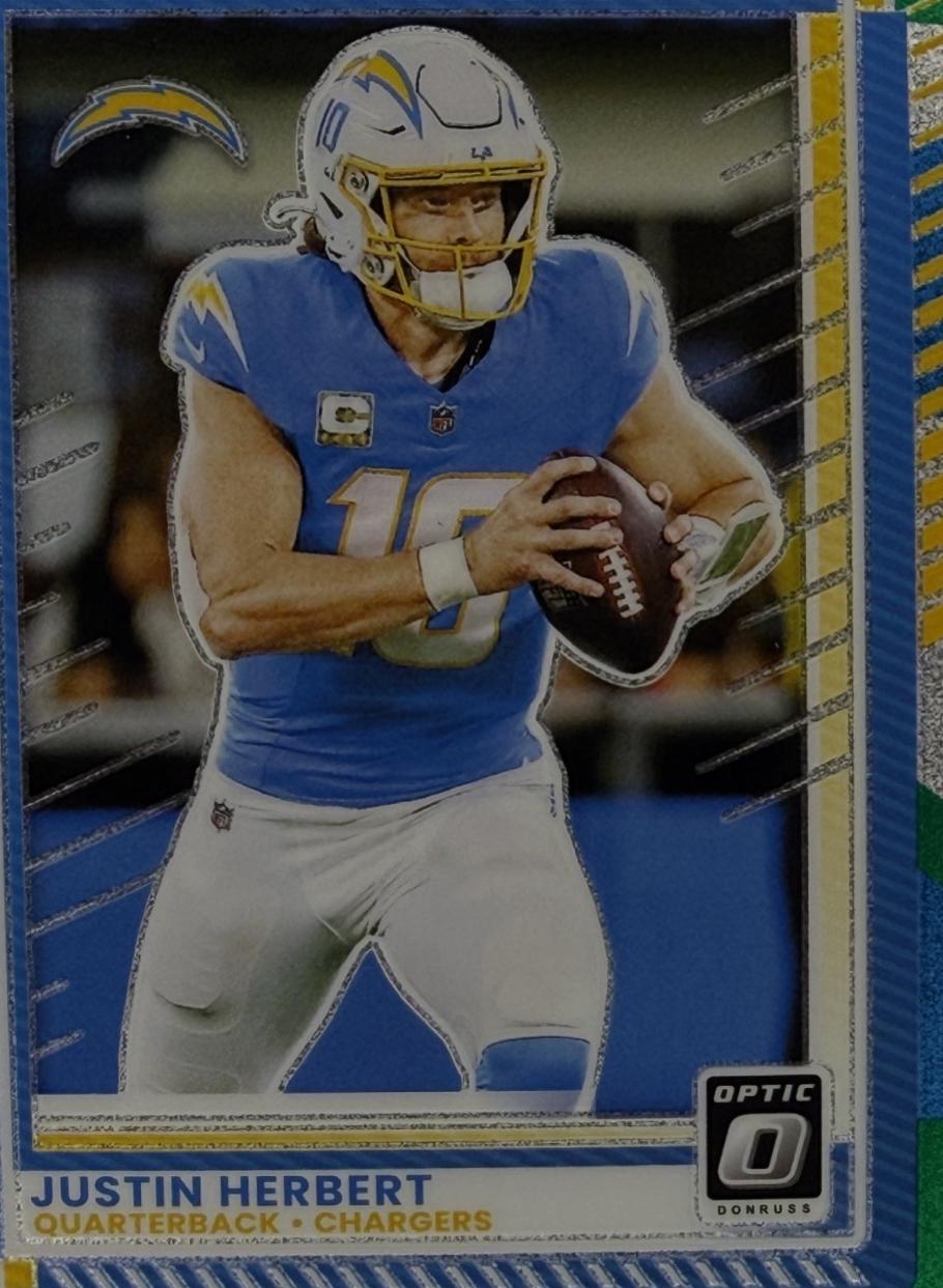 Justin Herbert [White Sparkle] #109