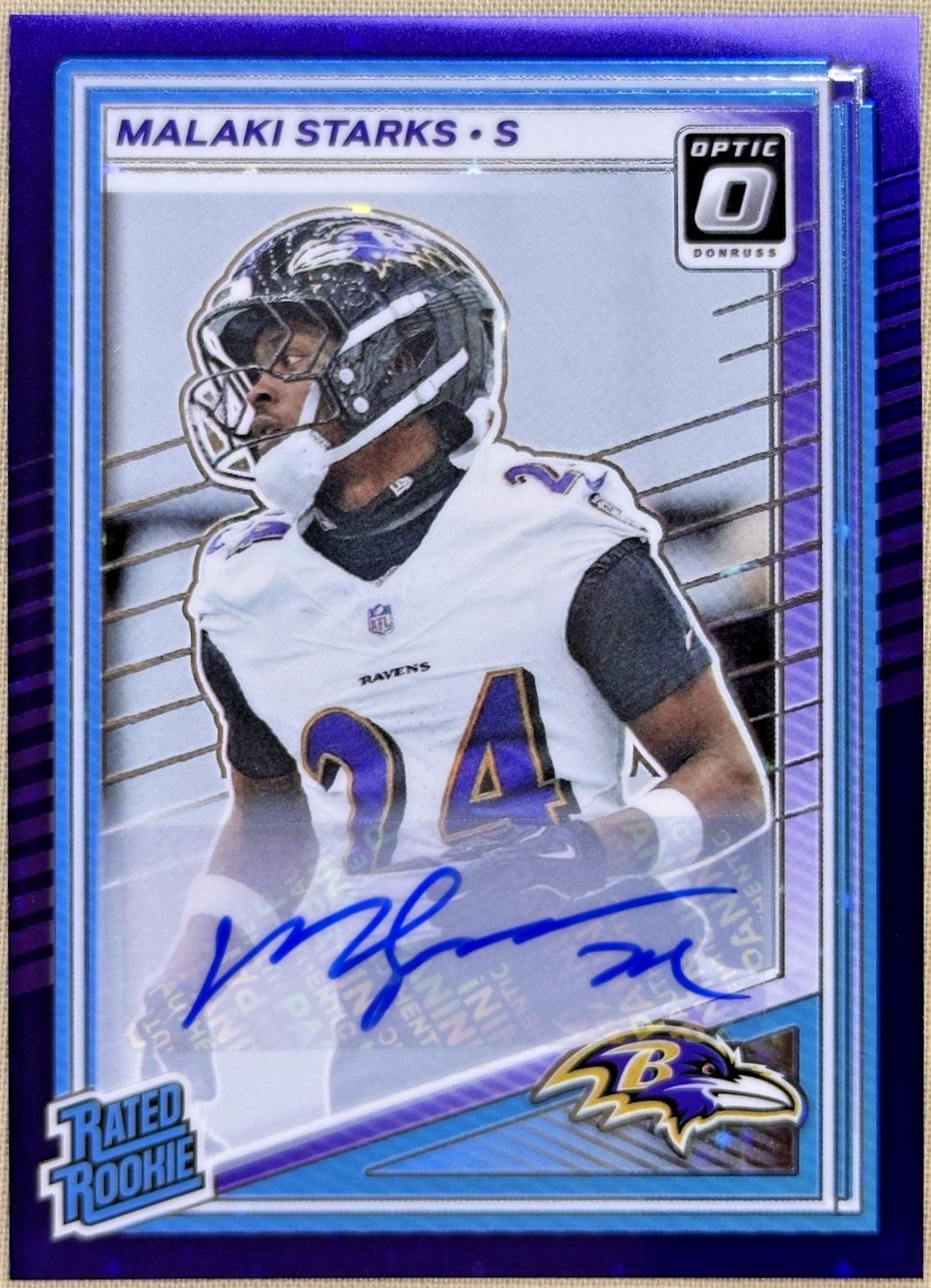 Malaki Starks [Purple Stars Autograph] #256