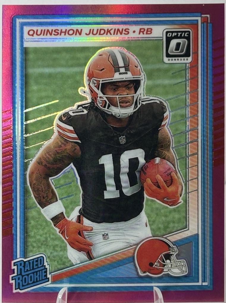 Quinshon Judkins [Pink Velocity RPS Autograph] #252