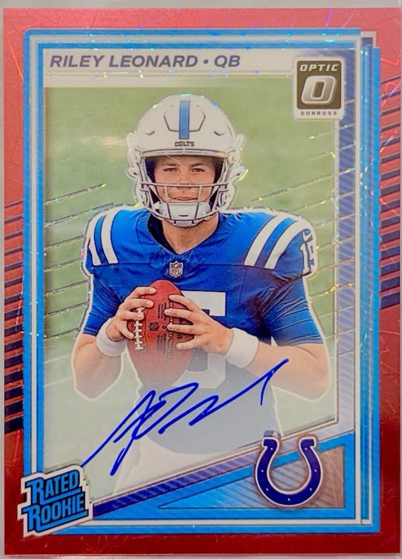 Riley Leonard [Pink Velocity RPS Autograph] #255
