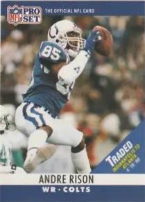 Andre Rison [Traded Banner on Card Front] #134