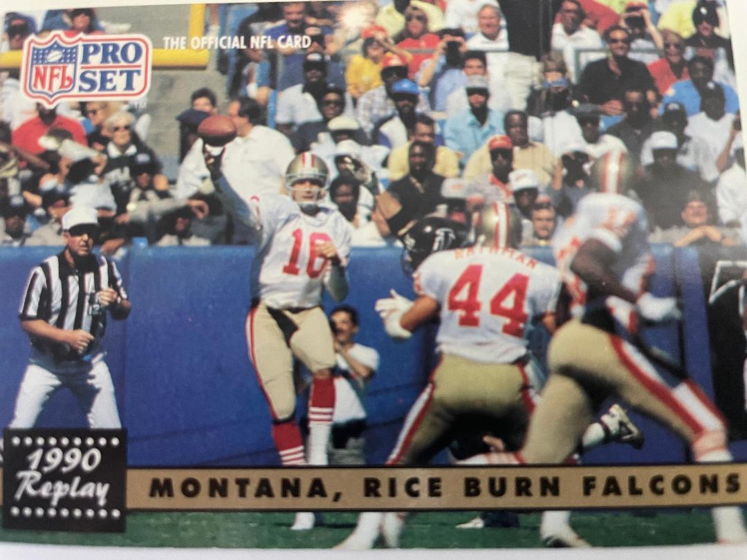 1990 Replay - Montana, Rice Burn Falcons #329