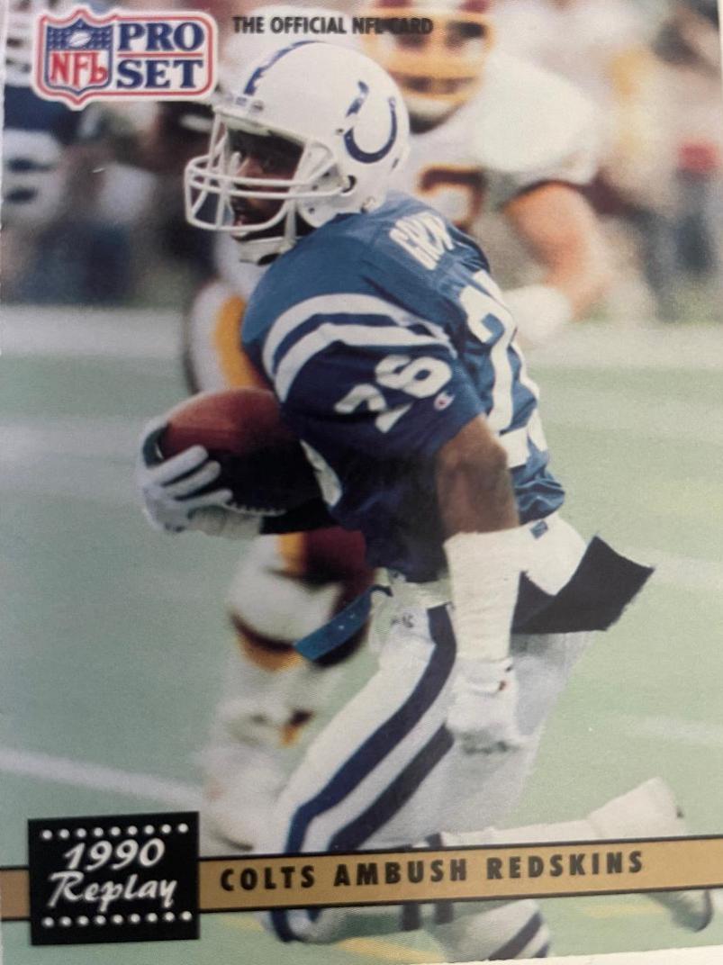 1990 Replay Colts Ambush Redskins #338