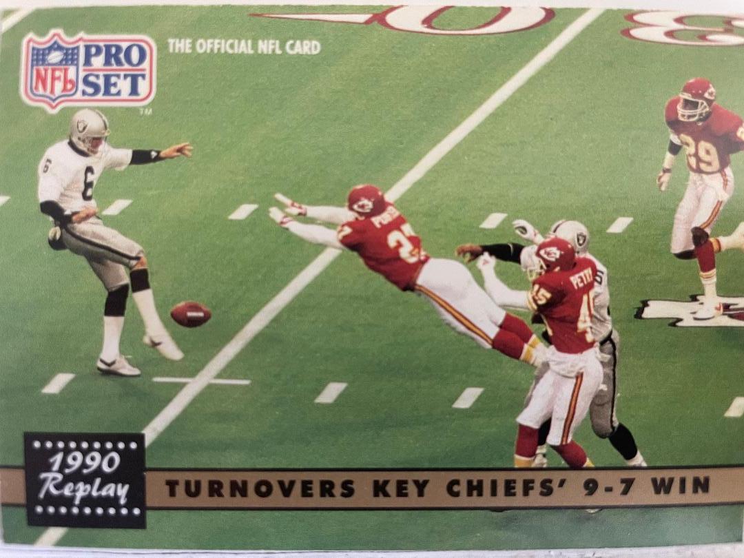 1990 Replay Turnover Key Chiefs 9 - 7 Win #331