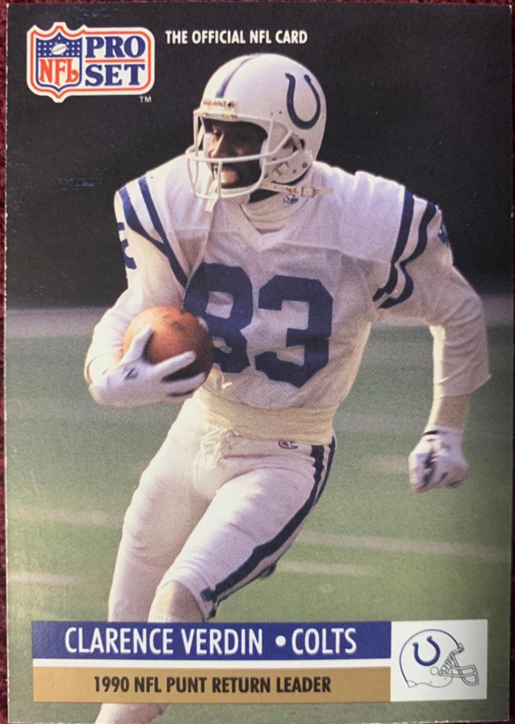 Clarence Verdin [punt return leader] #16