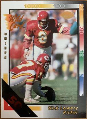 Nick Lowery [50 Stripe] #79
