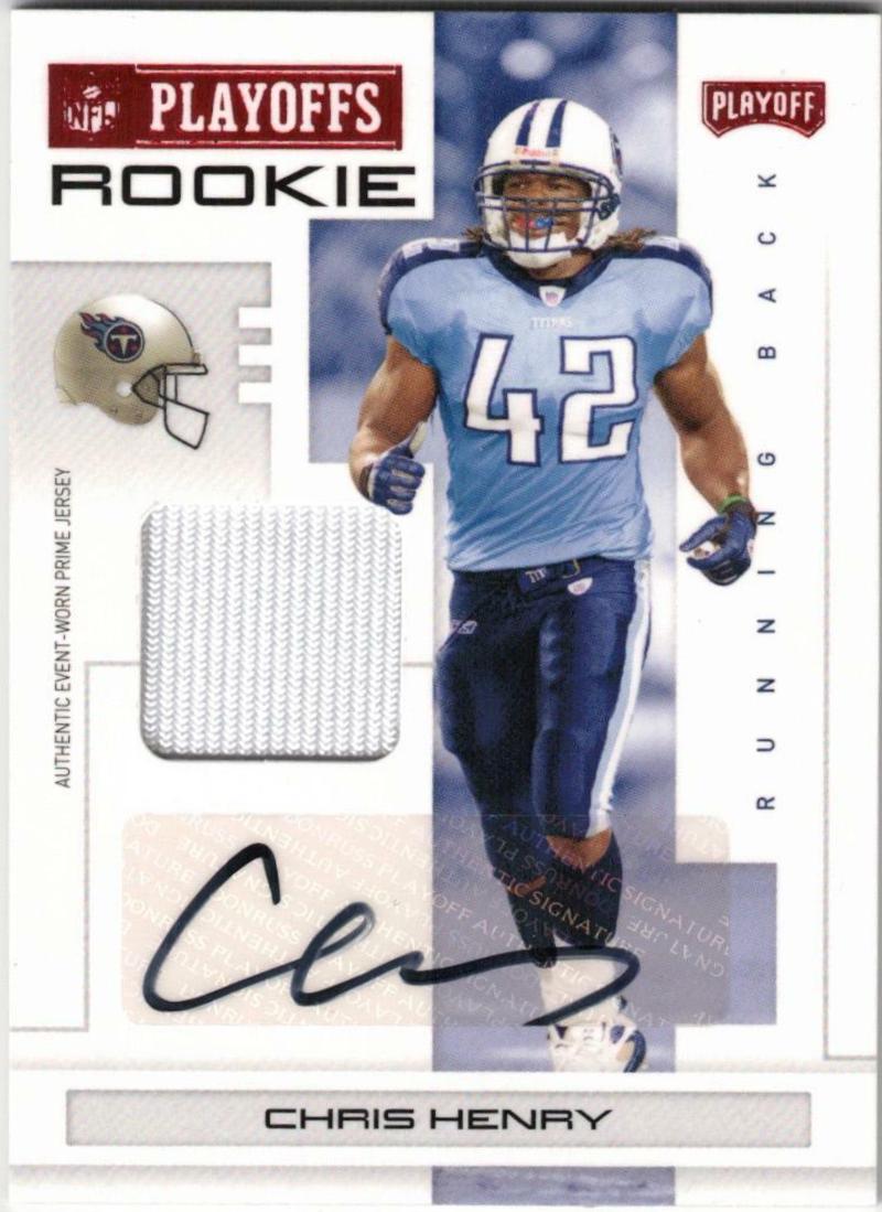 Chris Henry [Signature Material Red] #108