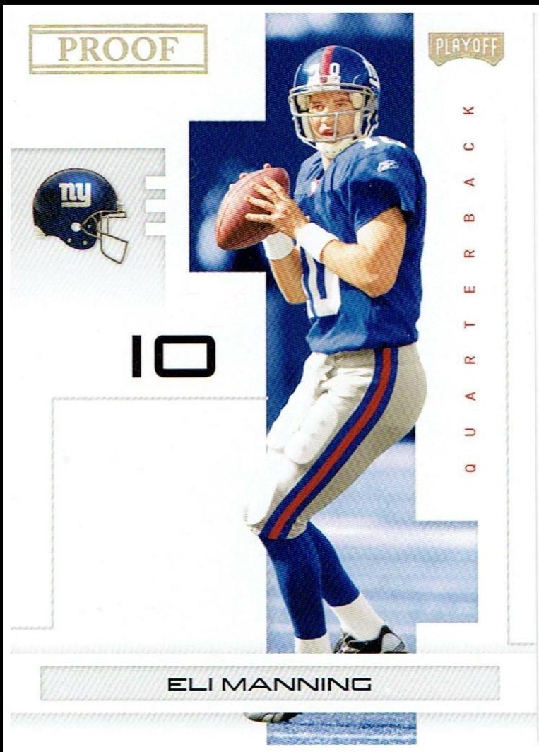 Eli Manning [Gold Proof] #66