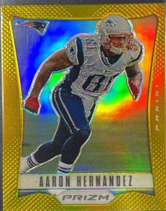 Aaron Hernandez [Gold Prizm] #111