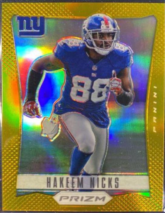 Hakeem Nicks [Gold Prizm] #126