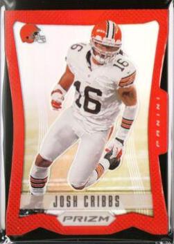 Josh Cribbs [Red Prizm Die Cut] #47