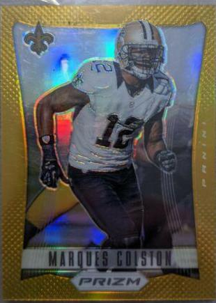 Marques Colston [Gold Prizm] #122