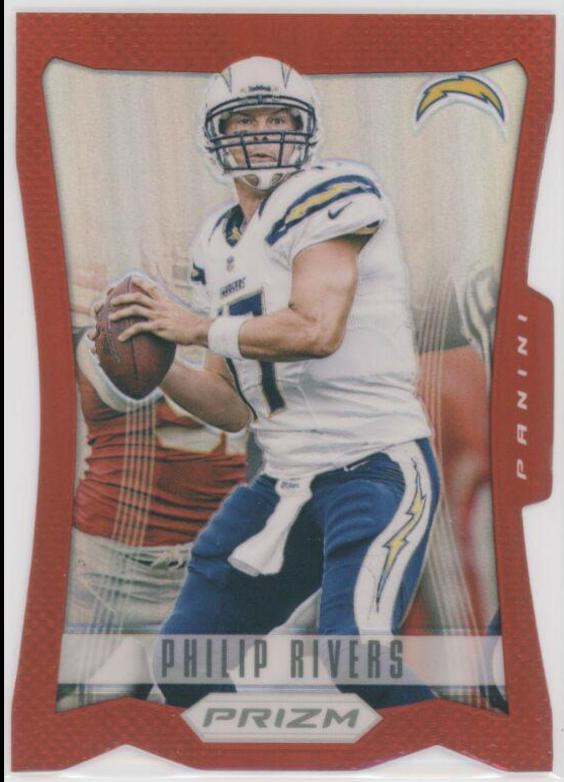 Philip Rivers [Red Prizm Die Cut] #156