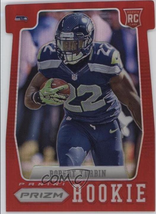 Robert Turbin [Green Gloves Red Prizm Die Cut] #228