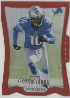 Titus Young [Red Prizm Die Cut] #65