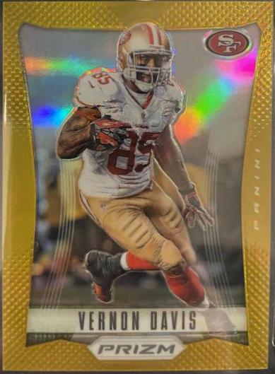 Vernon Davis [Gold Prizm] #166