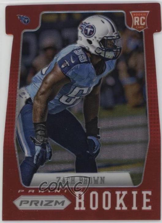 Zach Brown [Blue Jersey Red Prizm Die Cut] #295
