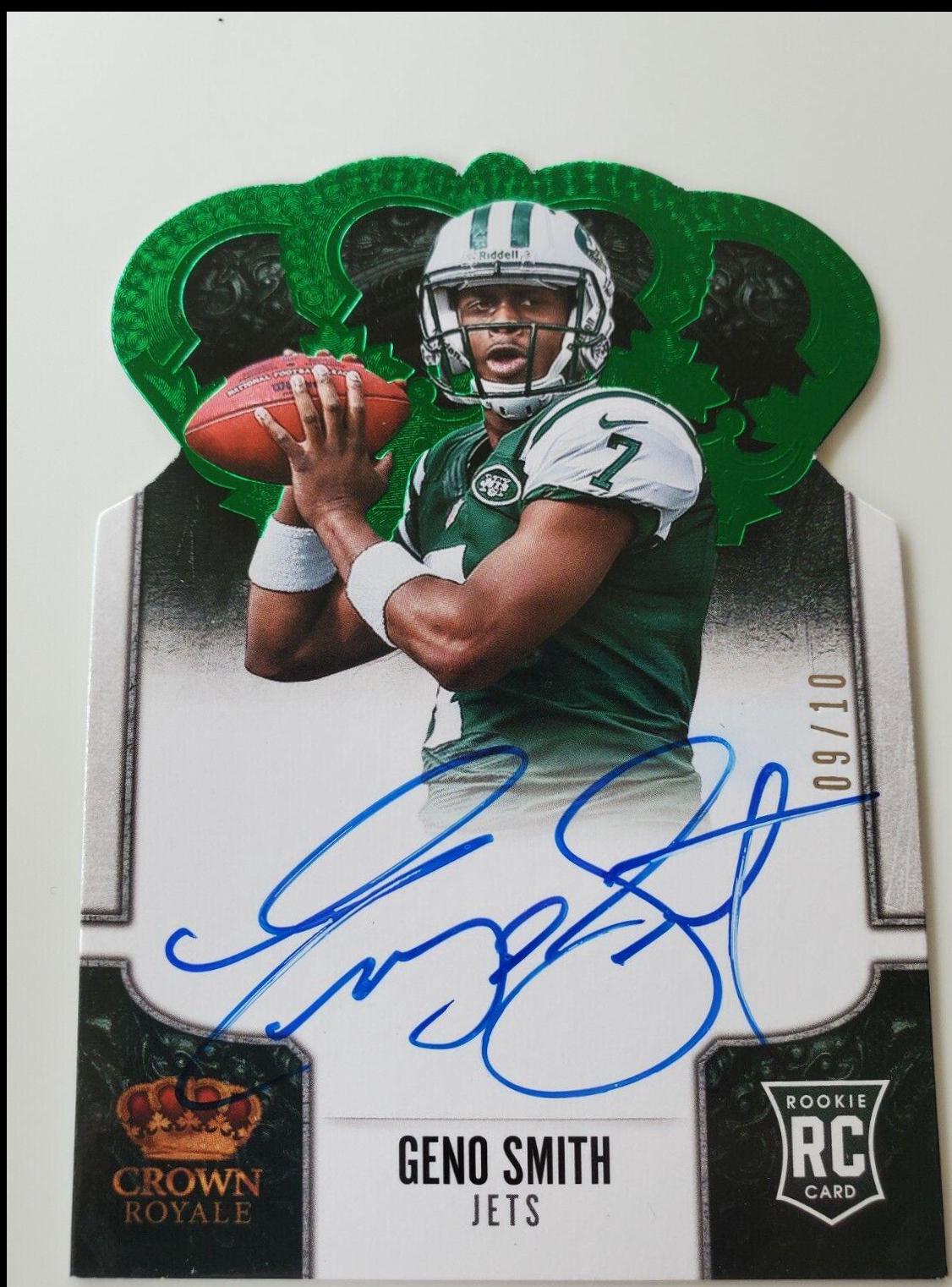 Geno Smith [Signature Die Cut Green] #211