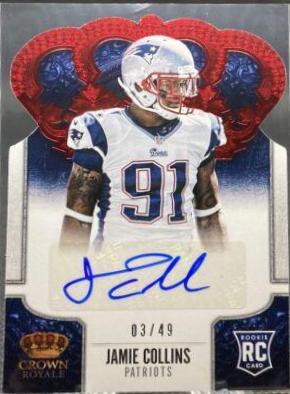 Jamie Collins [Signature Die Cut Red] #143