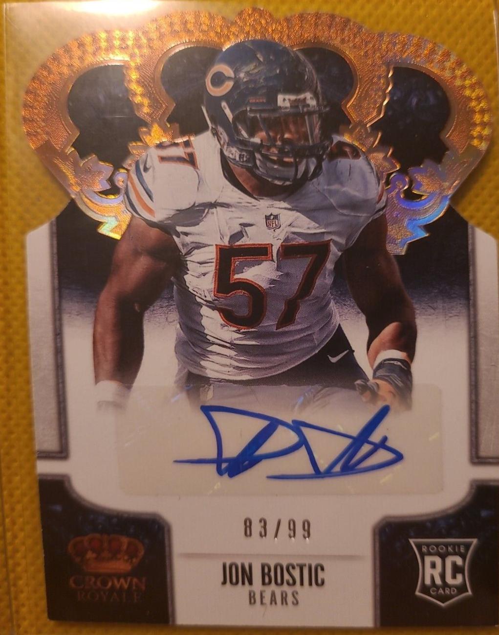Jon Bostic [Signature Die Cut Bronze Holo] #149