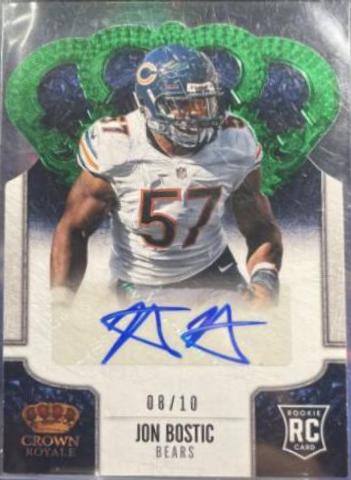 Jon Bostic [Signature Die Cut Green] #149