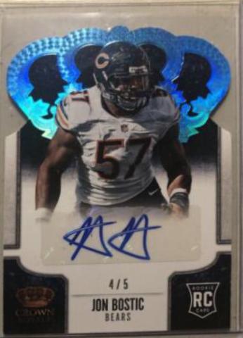Jon Bostic [Signature Die Cut Purple] #149