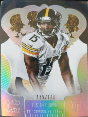Justin Brown [Silver Holo Die Cut] #153