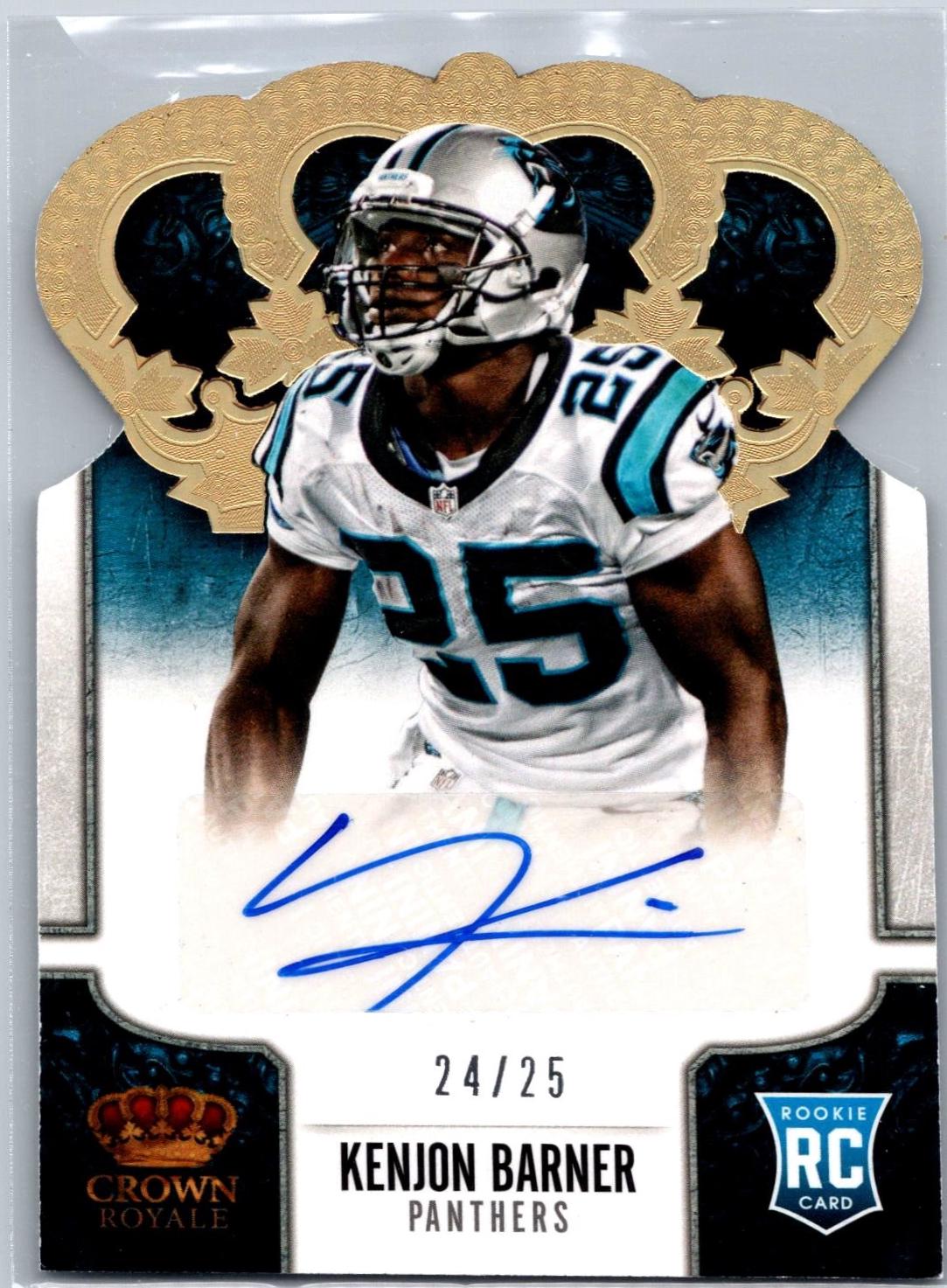 Kenjon Barner [Signature Die Cut Gold Holo] #156