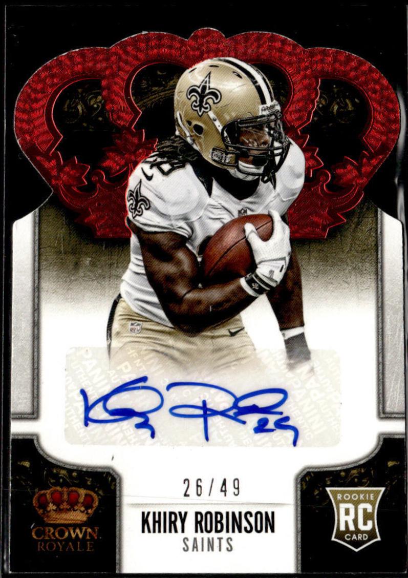 Khiry Robinson [Signature Die Cut Gold] #159