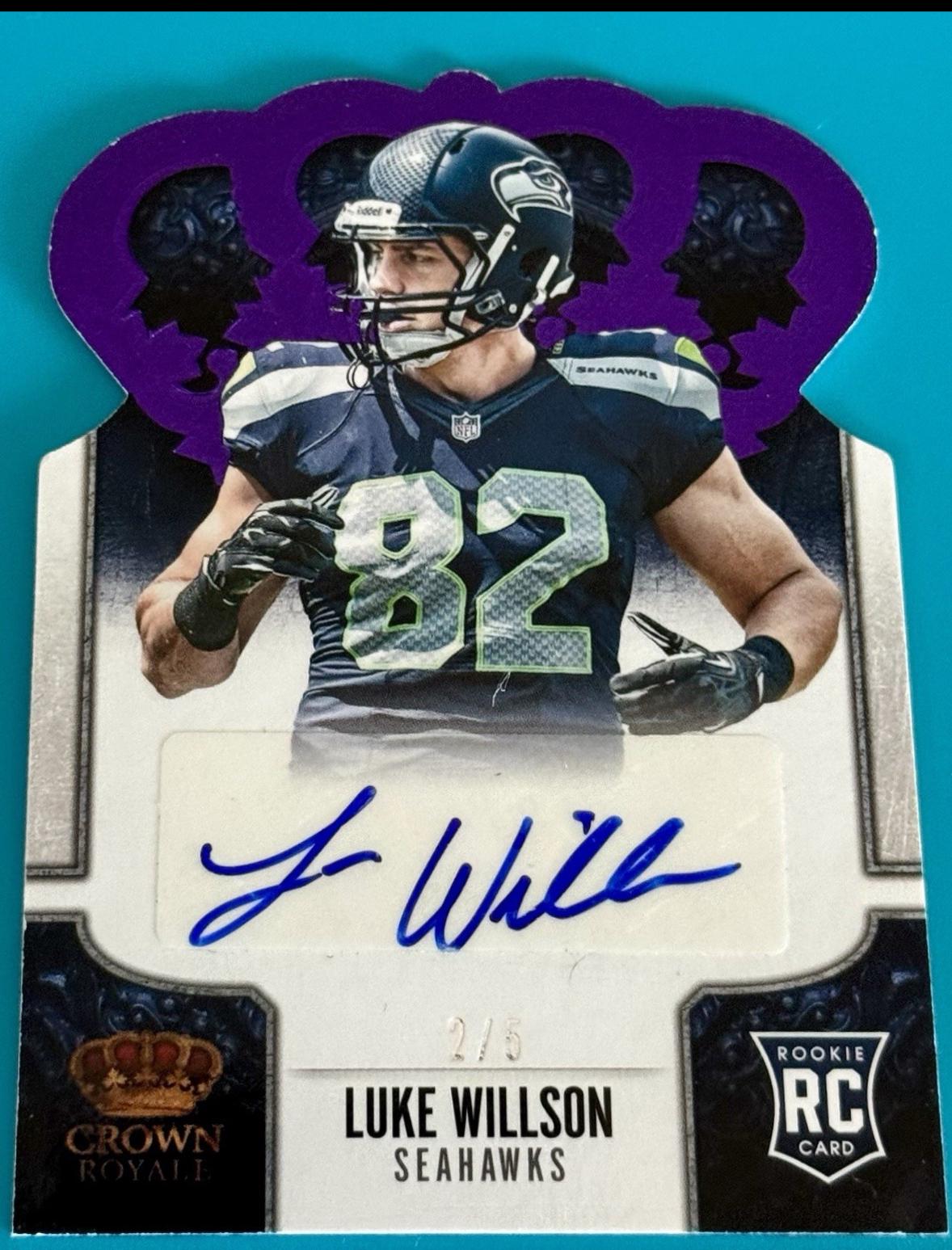 Luke Willson [Signature Die Cut Purple] #164