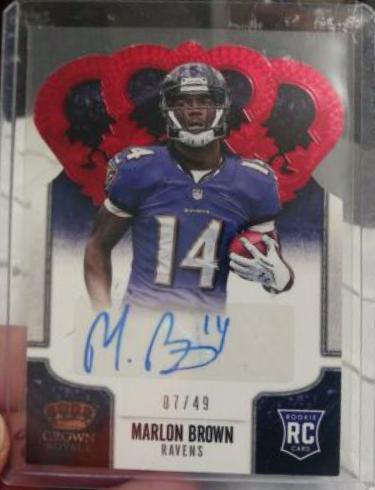 Marlon Brown [Signature Die Cut Red] #166