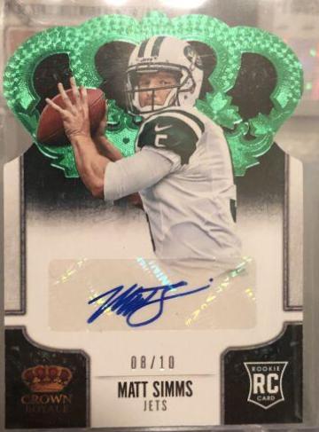 Matt Simms [Signature Die Cut Green] #171