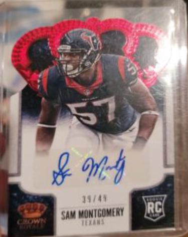 Sam Montgomery [Signature Die Cut Red] #188