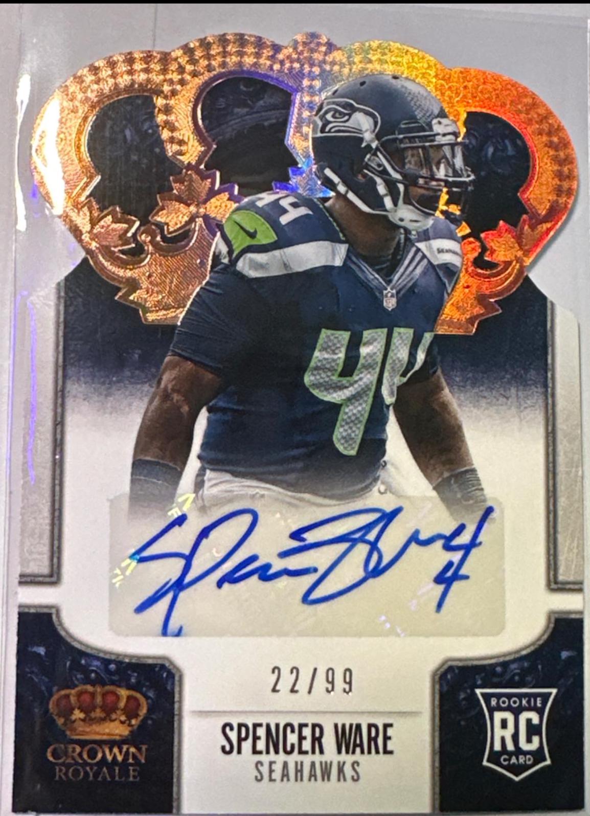 Spencer Ware [Signature Die Cut Bronze Holo] #191