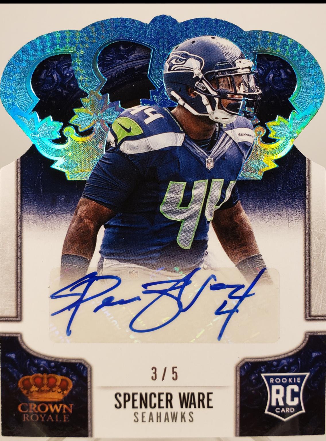 Spencer Ware [Signature Die Cut Purple] #191