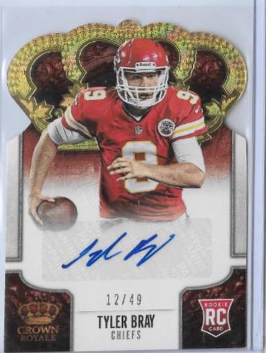 Tyler Bray [Signature Die Cut Gold] #195