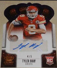 Tyler Bray [Signature Die Cut Purple] #195