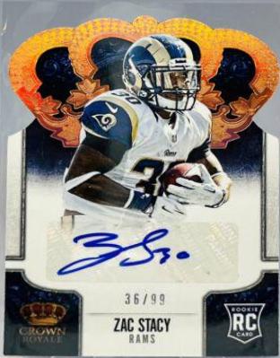 Zac Stacy [Signature Die Cut Bronze Holo] #199