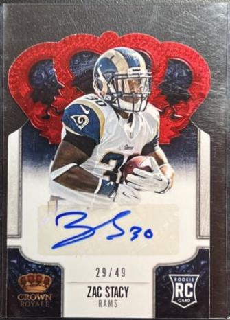 Zac Stacy [Signature Die Cut Red] #199