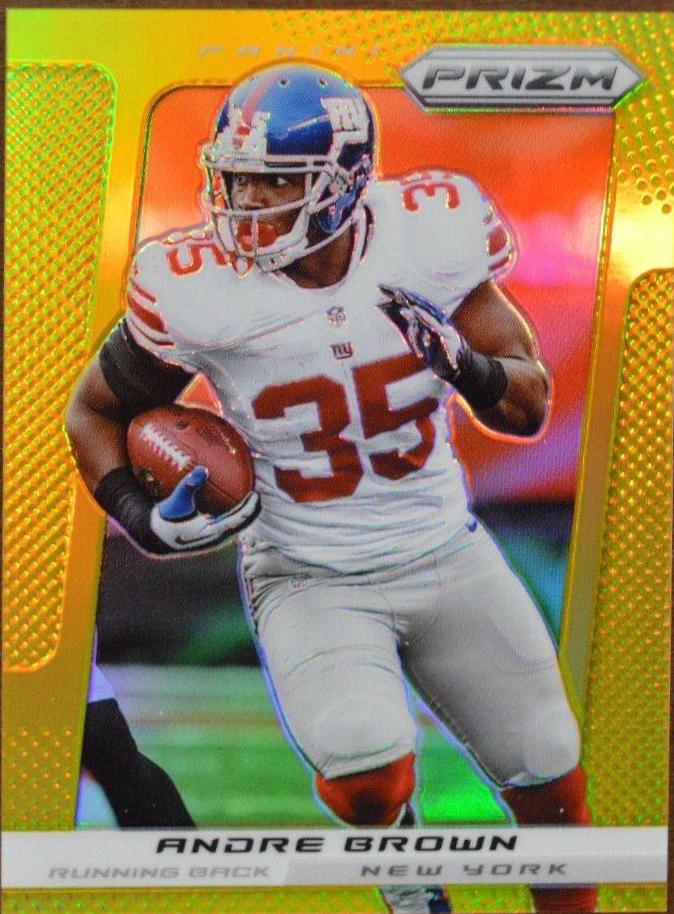 Andre Brown [Gold Prizm] #163