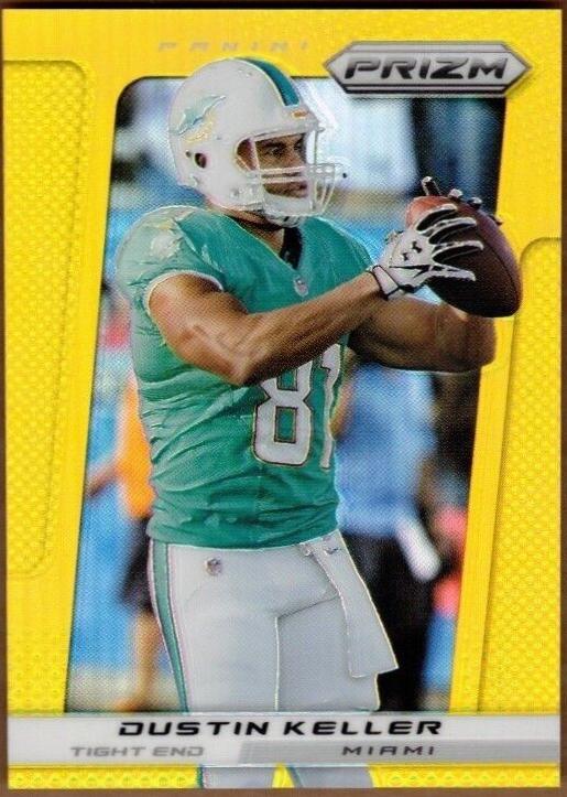 Dustin Keller [Gold Prizm] #62