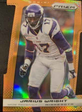 Jarius Wright [Orange Die Cut Prizm] #123