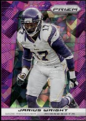 Jarius Wright [Purple Cracked Ice Prizm] #123