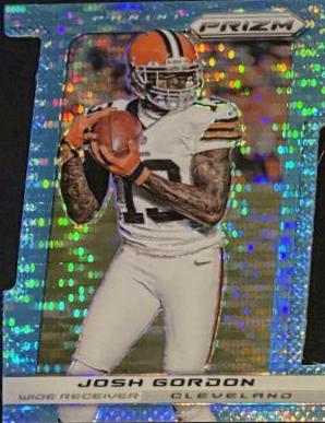 Josh Gordon [Light Blue Die Cut Prizm] #14